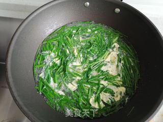 韭菜未鸡蛋汤的做法