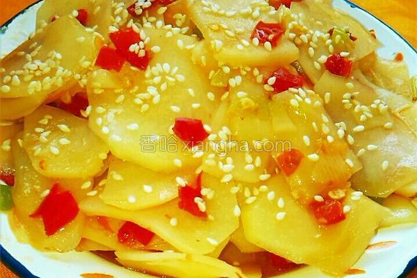 泡椒土豆片炒鸡蛋的做法