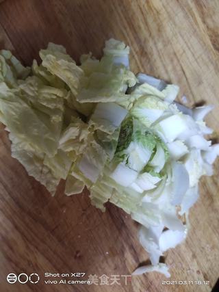 白菜片炒豆腐片的做法