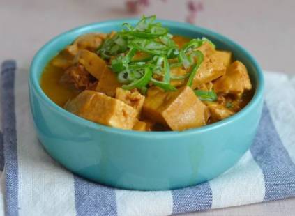 肉末豆腐做米饭的做法
