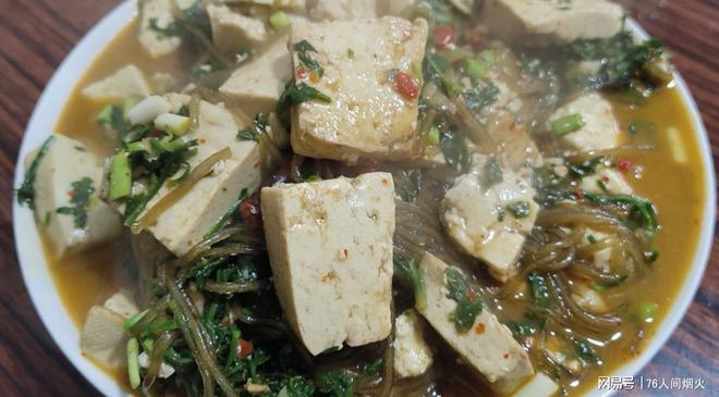 荠菜盐豆豆腐，春天的美味养生佳肴