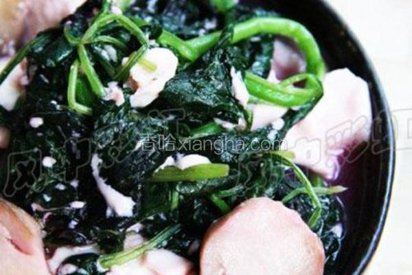 苋菜烧嫩豆腐的做法