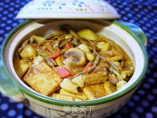 五色养生，芹菜豆腐土豆蘑菇的奇妙搭配与家常做法